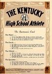 The Kentucky High School Athlete, October 1960 by Kentucky High School Athletic Association