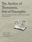 The Archive of Thotsutmis, Son of Panouphis Early Ptolemaic Ostraca from Deir el Bahari (O. Edgerton)