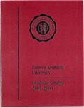 Graduate Catalog, 2001-2003 by Eastern Kentucky University