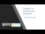 SWK 340: Chapter 14. Unobstrusive Research [Powerpoint] by Erin Stevenson