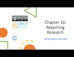 SWK 340: Chapter 16. Reporting Research [Powerpoint]