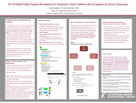 Pre-Writing/Writing Program Development for Elementary School Children with an Emphasis on Sensory Integration