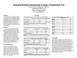 Analyzing Critical Reading Assessments through Randomized Trials by Anne Cizmar and Benjamin Tyler Holt