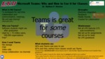 Microsoft Teams: Why and How to Use it for Classes by Matthew P. Winslow