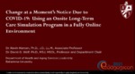 Change at a Moment's Notice Due to COVID-19: Using an Onsite Long-Term Care Simulation Program in a Fully Online Environment by David Wolf and Kevin Hansen