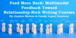 Feed More Back: Multimodal Feedback Toward Relationship-Rich Writing Courses