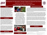 Development of a Recreation Therapy Program for Personal Care Homes by Catherine Ransdell Ms.