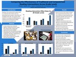 Comparing Reading Intervention Effectiveness for Struggling Readers by Sarah E. Hansford, Charles J. Queen, and Taleisha D. Ross