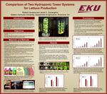 Comparison of two hydroponic tower systems for lettuce production by Robert Cavasos