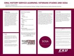 Oral history Service Learning: Veterans Studies and SOSA by Amanda S. Hansford
